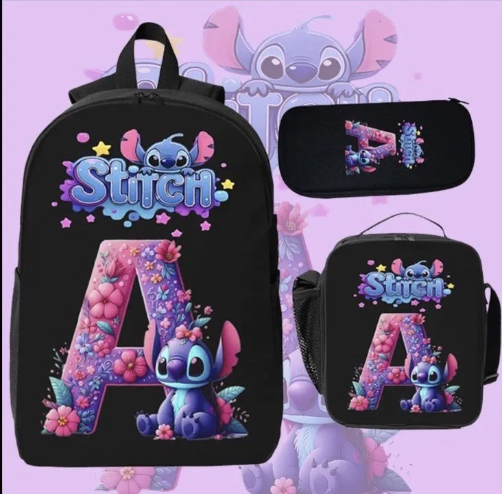 Disney Stitch Rucksack 3-teiliges Set (bunt Und Personalisiert)🌸 - Bild 4 von 4
