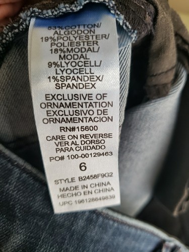 DEMOCRACY AB SOLUTION CURVE EQUALITY HI RISE FLARE JEANS 6 NWT - Bild 6 von 7