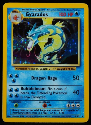 Gyarados #6/102 NM Pokemon Card