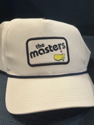 The Masters American Needle White / Navy Retro Patch Rope Hat Unisex NWT