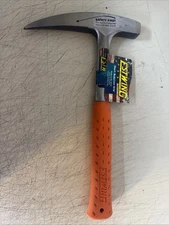 ESTWING 22 oz Rock Pick with Orange Shock Reduction Grip EO-22P