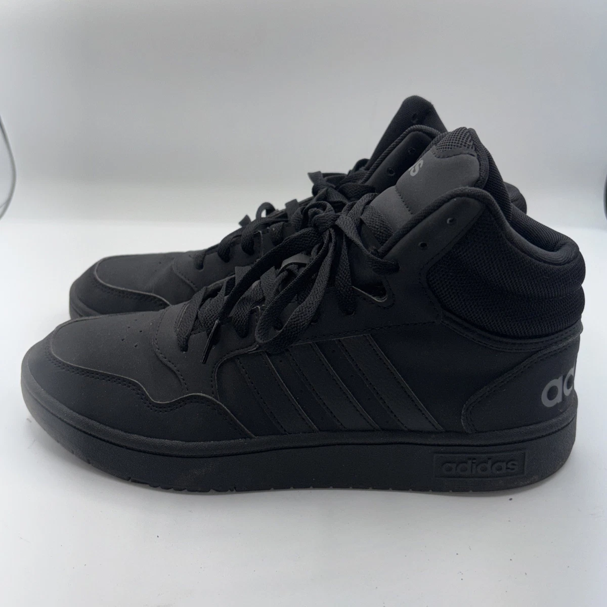 Adidas Hoops 3.0 Mid Black Grey for sale | eBay display picture 3