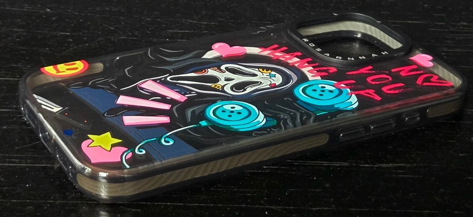 Negro Divertido Scream Skeleton Halloween Diseñado para iPhone 16 Pro 6.3" Foto 3 de 4