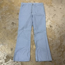 NWT Vintage 70s Levi  s 646 Blue Corduroy Bell Bottom Pants 36x32 Flare Talon NEW