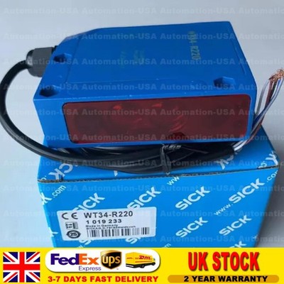 New SICK WT34-R220 1019233 WT34R220 PLC PHOTOELECTRIC PROXIMITY SENSOR SWITCH