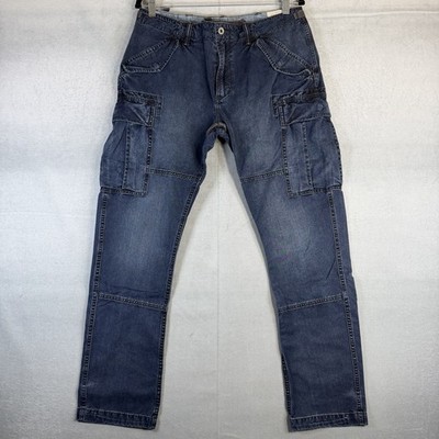 Polo Ralph Lauren Surplus Cargo Jeans Men's 31x32 Blue Dark Wash Denim Pants