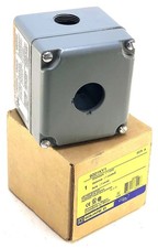 Square D 9001KY1 Push Button Enclosure 30mm 1-Hole Aluminum NEMA 4 13 NOS