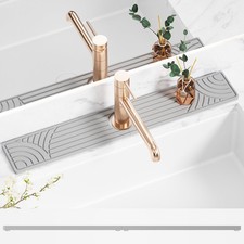 Faucet Mat for Kitchen Sink, 23.6" Diatomite Drying Stone Mat Protector, Sink...