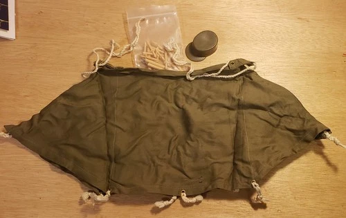 Vintage 12" GI Joe 1964 Action Soldier BIVOUAC SET TENT & PEGS Complete