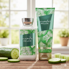 Bath  Body Works - Cucumber Melon Body Lotion  Body Cream   Set of 2