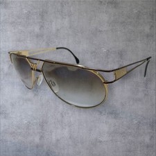 CAZAL Teardrop Sunglasses Gold Frame Brown Gradient Archive Vintage