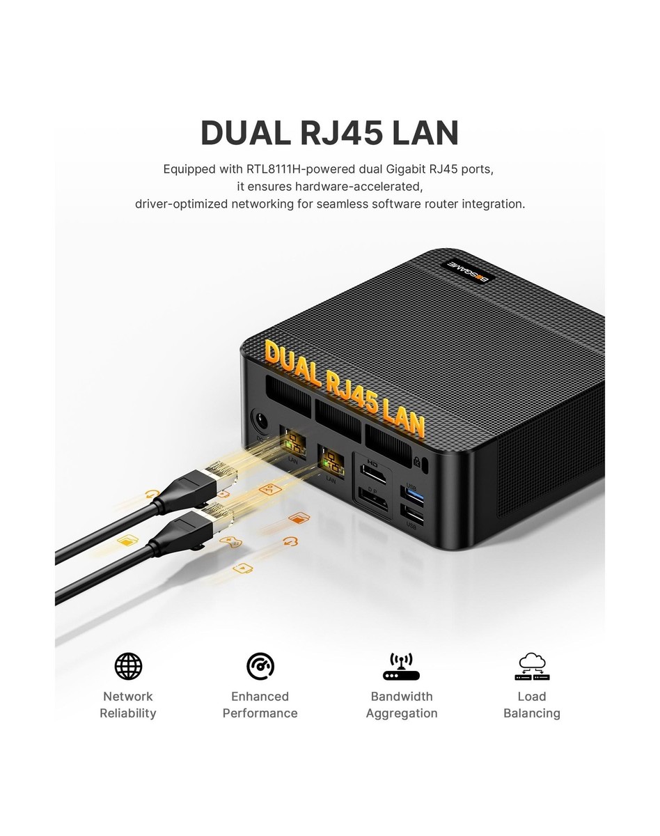 BOSGAME P6 Ryzen 9 6900HX Mini Desktop PC, 32GB LPDDR5 6400MHz