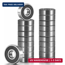 Share 20 Pcs 608 2RS Ball Bearings, Bearing Steel  Rubber Sealed, 8mm x 22mm x