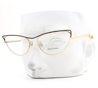 Alain Mikli Devore Eyeglasses A02038 004 Glasses Matte Black Light Gold No Case