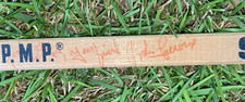 1977-78 ANDRE LACROIX-HOUSTON AEROS AUTOGRAPHED GAME USED SHER-WOOD HOCKEY STICK