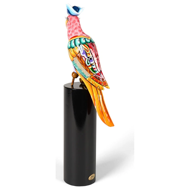 PAPPAGALLO Pirata Statua Scultura Tom's Drag 4602 Francis D 55 cm Pop Art Arredo, fotografia 4 di 9