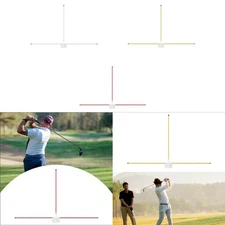 Golf Swing Training Golf Alignment Stick Holder Men Women Golfer Correct Posture