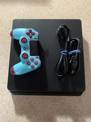 Sony PlayStation 4 Slim Original Black 500GB Cables and Wireless Controller PS4