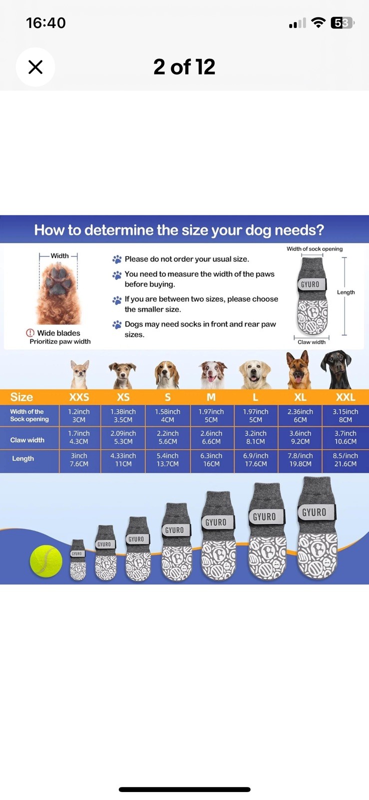 Taglia L 4x Protezioni Calzini per Cani Antiscivolo Nero/Grigio Prodotto Premium Forte Grip foto 4