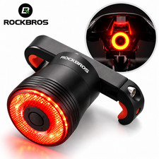 ROCKBROS Bike Taillight Smart Brake Sensing USB Rechargeable Rainproof LED Rear