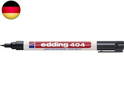 edding 404 Permanentmarker - schwarz - 1 Stift - extra-feine Rundspitze 0,75 mm