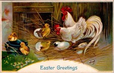 AK OSTERN FRÖHLICHE OSTERN EASTER GREETINGS ...