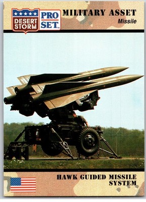 #213 Hawk Guided Missile System 1991 Pro Set Desert Storm