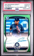 2023 Bowman Draft Chrome Tai Peete Auto Green Refractor /99 (AU, RC)