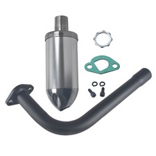 Exhaust Muffler Pipe w/Thread For Predator 212cc 196cc 6.5HP Honda GX160 GX200