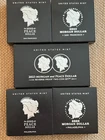 2023 Morgan Peace Silver Dollar 6-Coin Set Unc, Proof, Reverse Proof in OGP/COA