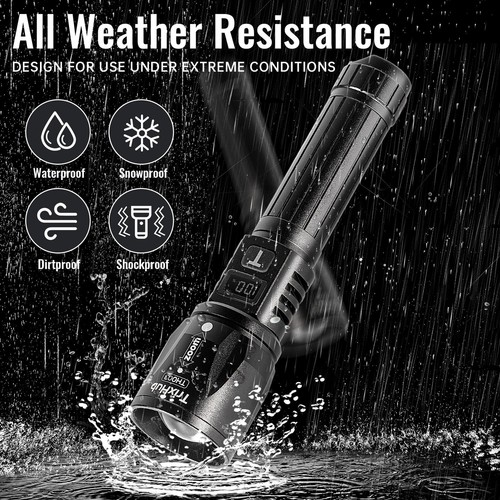 Rechargeable Flashlights 2 Pack, 990,000 Lumens Super Bright Flashlight with ... - Picture 6 of 8