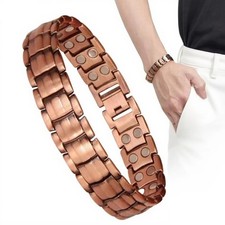 Magnetic Bracelet for Men Pure Copper Jewelry Sports Wristband