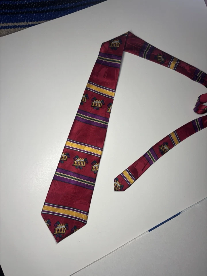 Men’s 100% Silk Necktie NEW (with Tags) SuperBowl 1996 Cowboys Vs Steelers NFL - Image 3 of 4