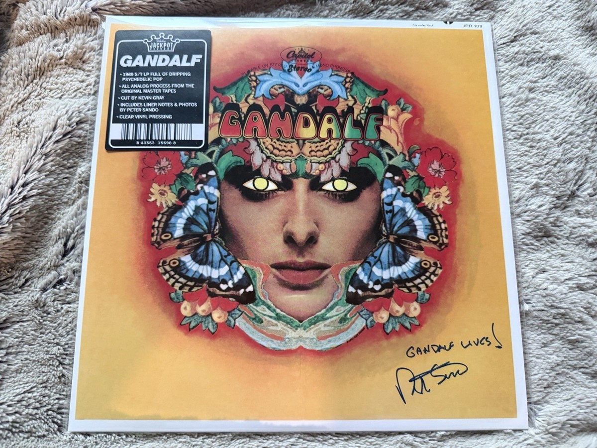 GANDALF S/T LP Clear vinyl Lp signed by Peter Sando Limited To 50