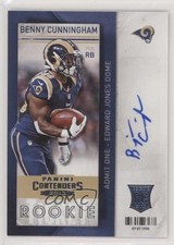 2013 Panini Contenders Benny Cunningham #108 Auto gh4