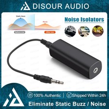 Audio Ground Loop Isolator 3.5mm AUX Stereo Noise Eliminator Speaker Car Buzz