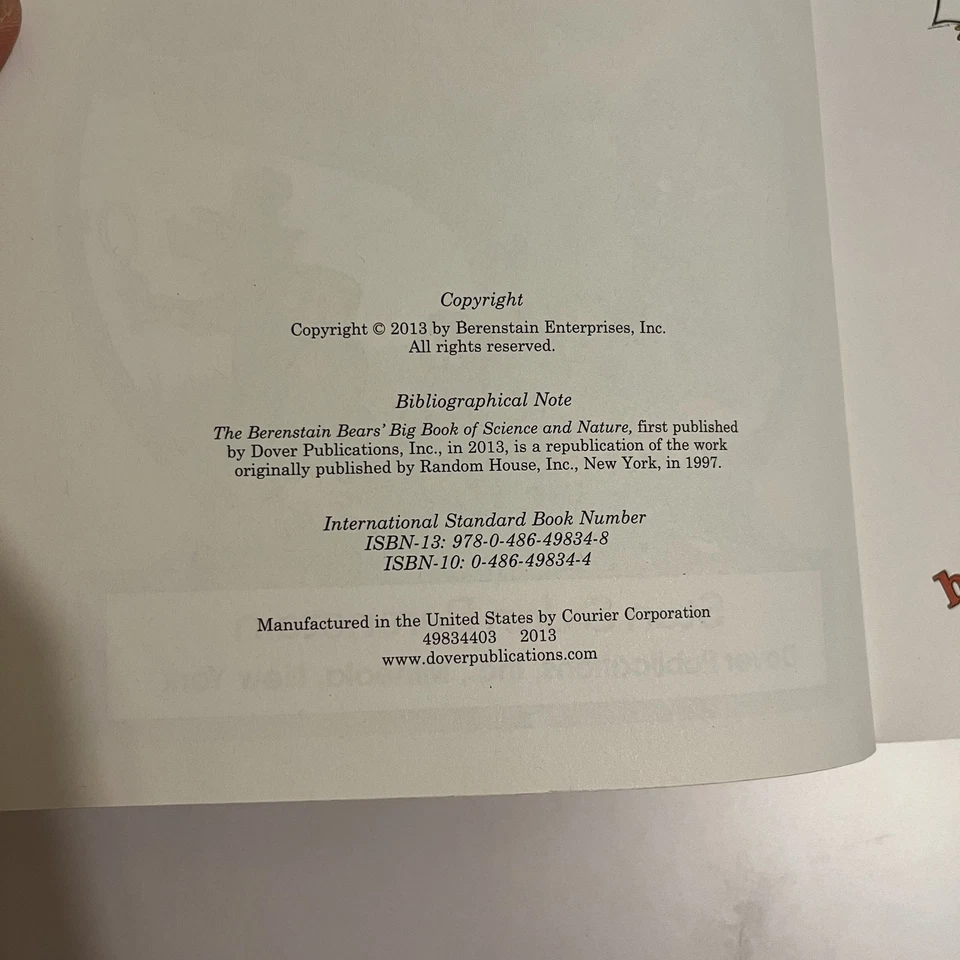 The Berenstain Bears' Big Book of Science and Nature - Image 2 of 4