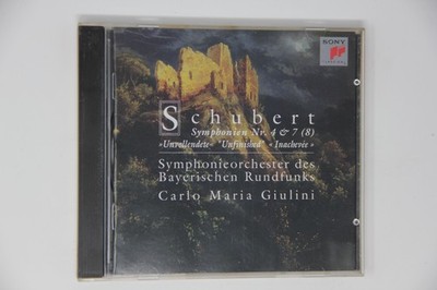 Schubert Symphonien Nr. 4 & 7 (8) Carlo Maria Giulini Sony CD