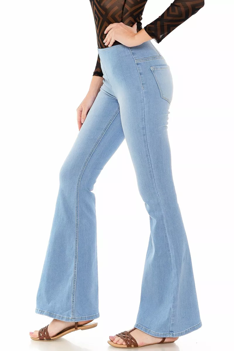 High waisted bell bottom jeggings cheap