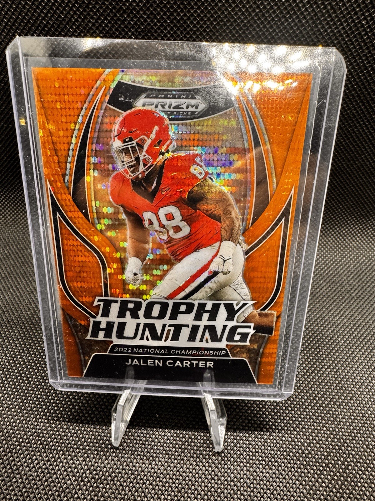 Jalen Carter Panini Prizm Draft Picks Trophy Hunting #TH1 Base