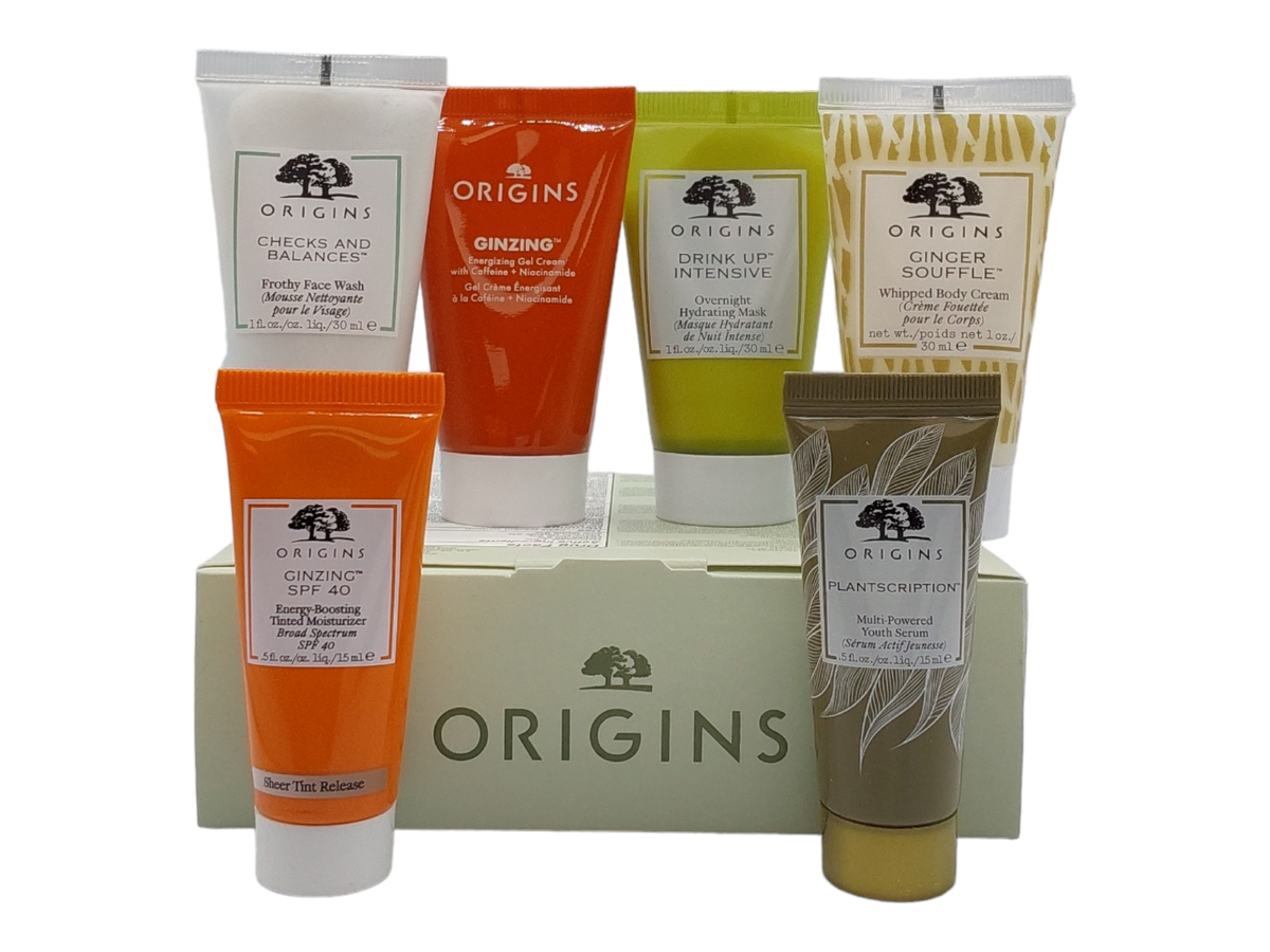 Origin 6 Piece Set PLANTSCRIPTION GINZING DRINK UP GINGER CHECKS