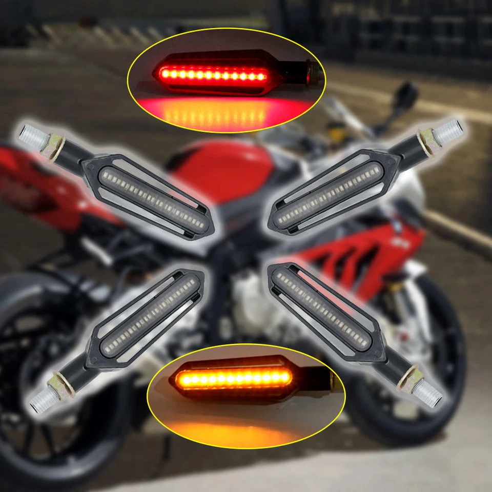 For Yamaha fz1 fazer fz8 xj6 fz6 turn signal Lights Flowing flicker led Blinkers - Image 2 of 4