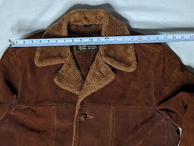 Sears the Leather Shop Men's 42 Tall Suede Coat Jacket With Sears the Leather Shop Men's 42 Tall Suede Coat Jacket With