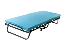 Brandina letto su ruote BRANDA pieghevole, 14 doghe in legno e materasso 7 cm