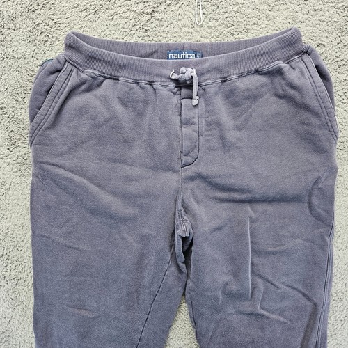 Nautica Sweatpants Adult Size Small Navy Blue Jogger Pants Sweats - Picture 2 of 8