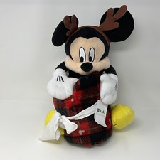 NWT Kids Disney Mickey Mouse Reading Buddy  Throw Blanket 50" x 60" Soft Cozy