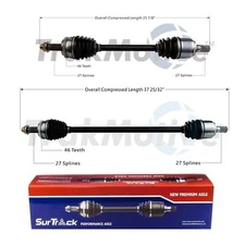 SurTrack Pair Set of 2 Front CV Axle Shafts For Kia Soul 2.0 Automatic 2012-2013