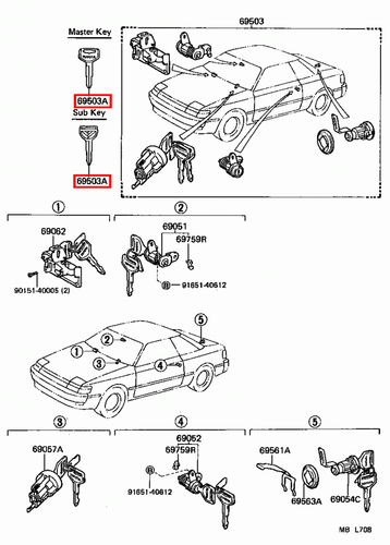Genuine Celica ST162 ST161 AT160 Corolla CE80 AE86 AE82 AE80 Non Chip Blank Key - Picture 16 of 20
