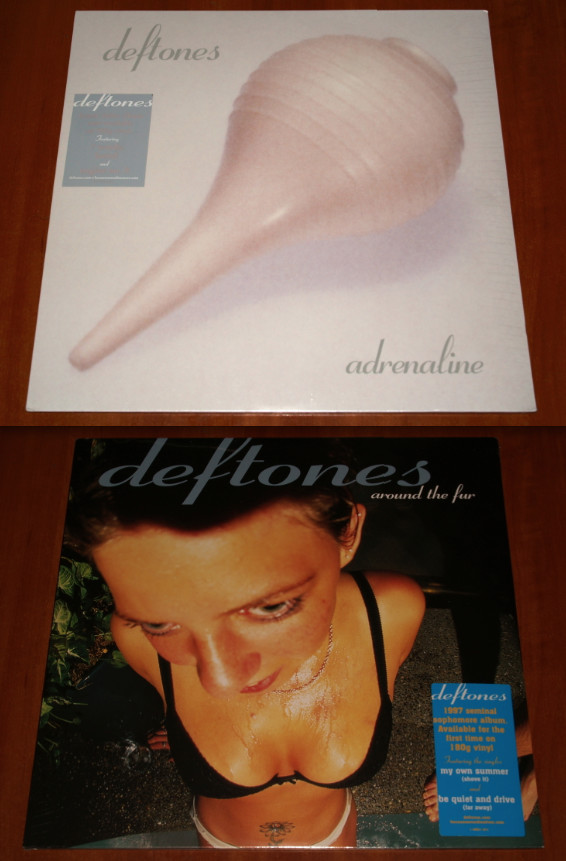 DEFTONES 2x LP EU PRESSINGS 180g VINYL Lot ADRENALINE & AROUND THE