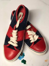 Tory Burch Sneaker Black Red Size 9.5 #91
